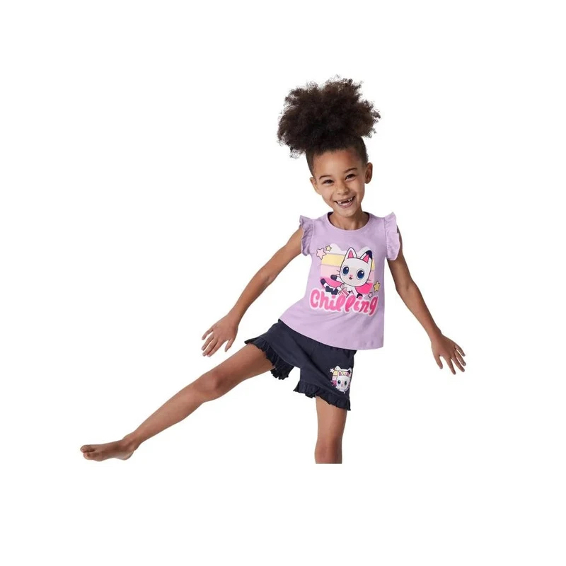 ست تیشرت شلوارک دخترانه برند لوپیلو طرح GABBYS DOLLHOUSE کد 4732633