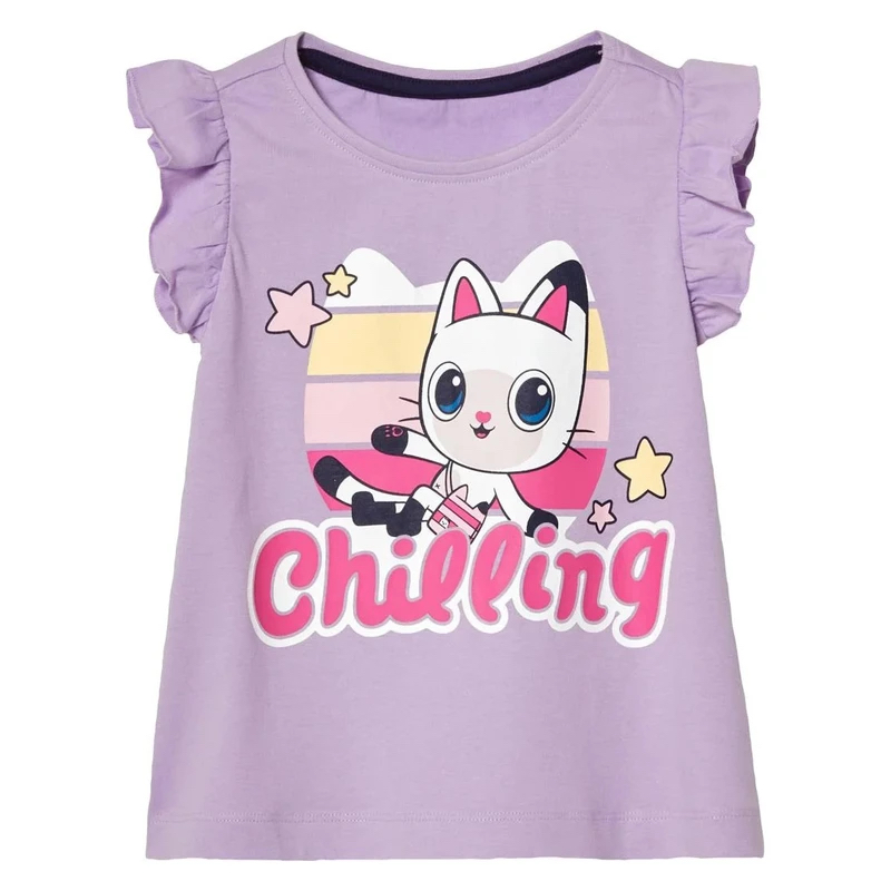 ست تیشرت شلوارک دخترانه برند لوپیلو طرح GABBYS DOLLHOUSE کد 4732633