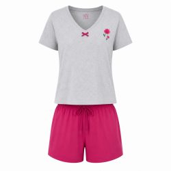 ست تیشرت شورتک زنانه برند UP2 fashion کد 841710