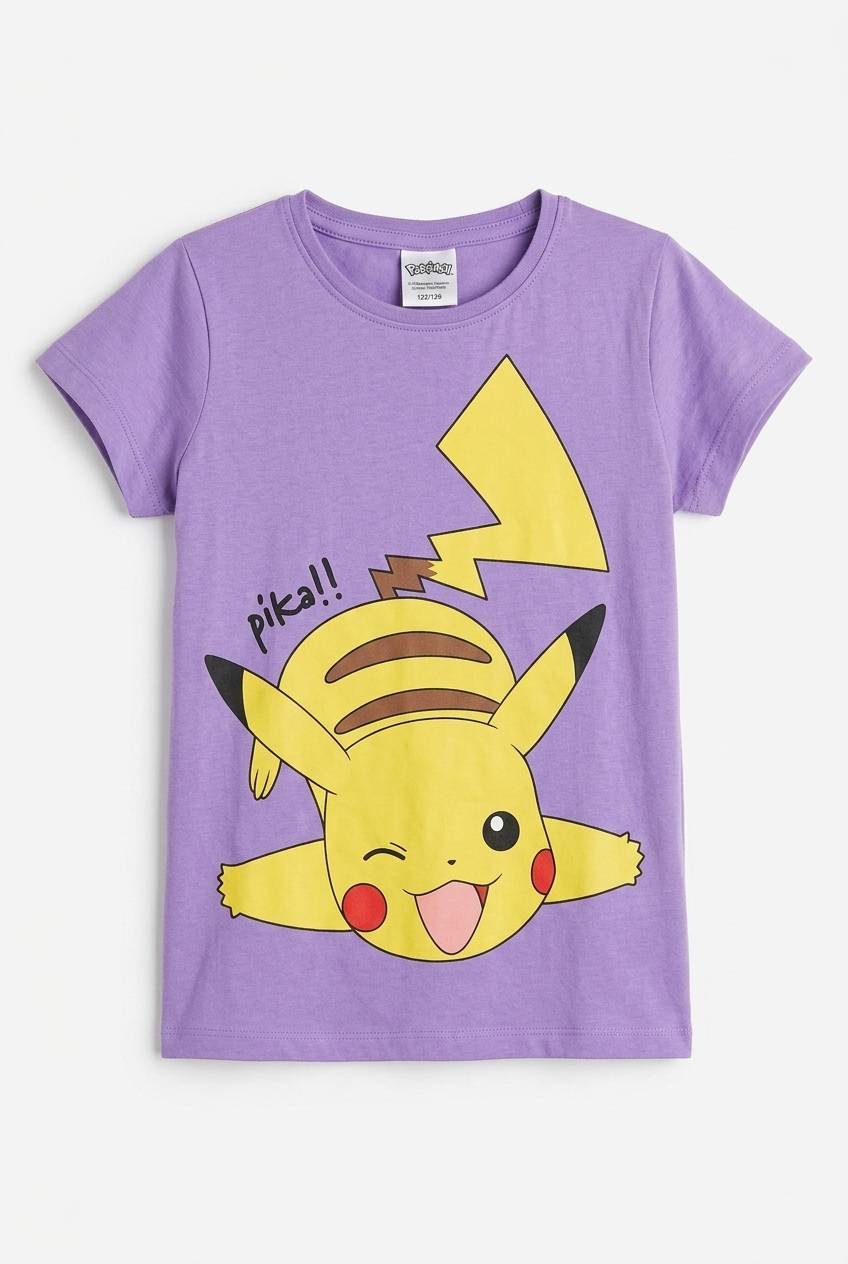 تیشرت دخترانه برند پپرتس طرح  pokemon کد 20797609