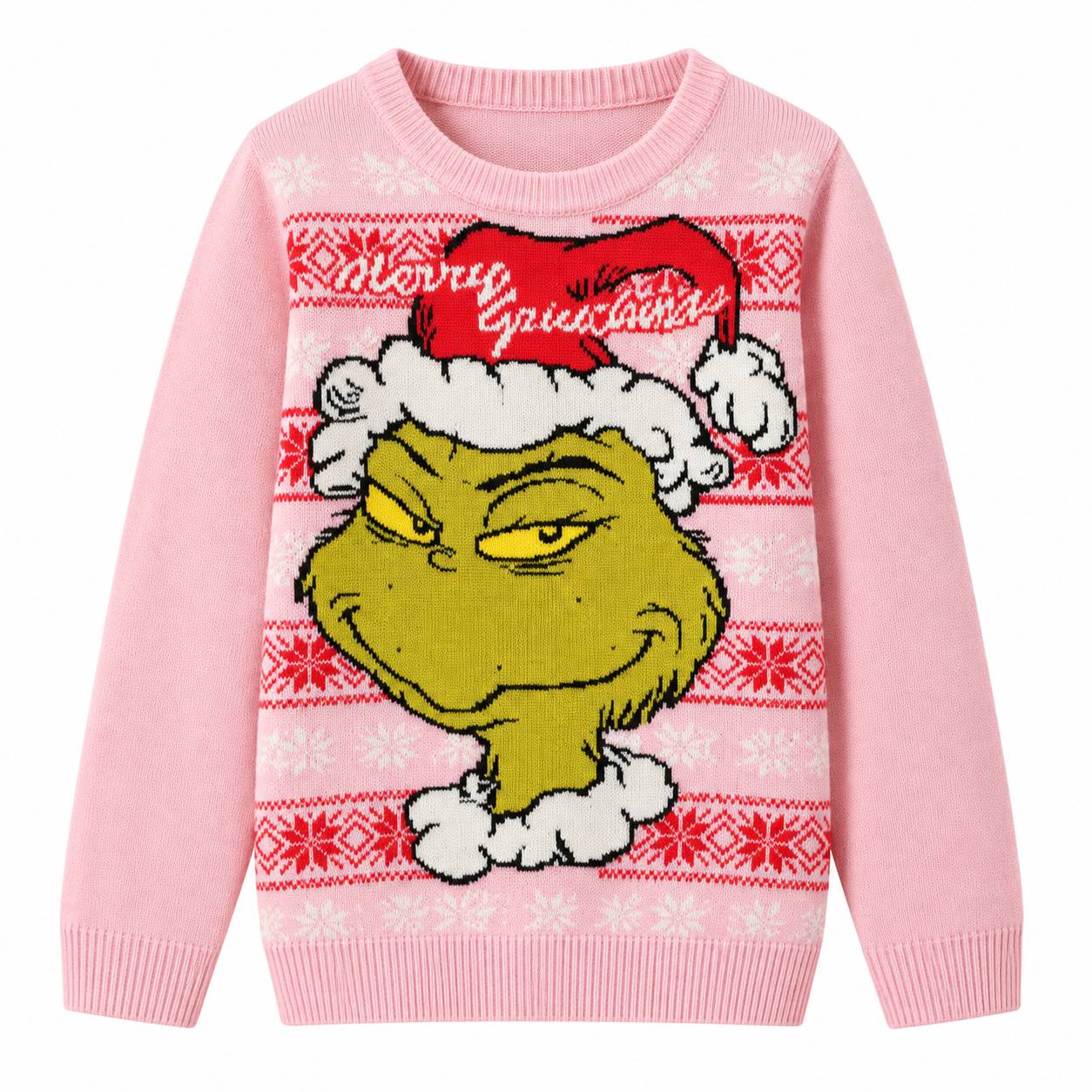 بلوز بافت دخترانه برند پپرتس طرح The GRINCH کد 404007