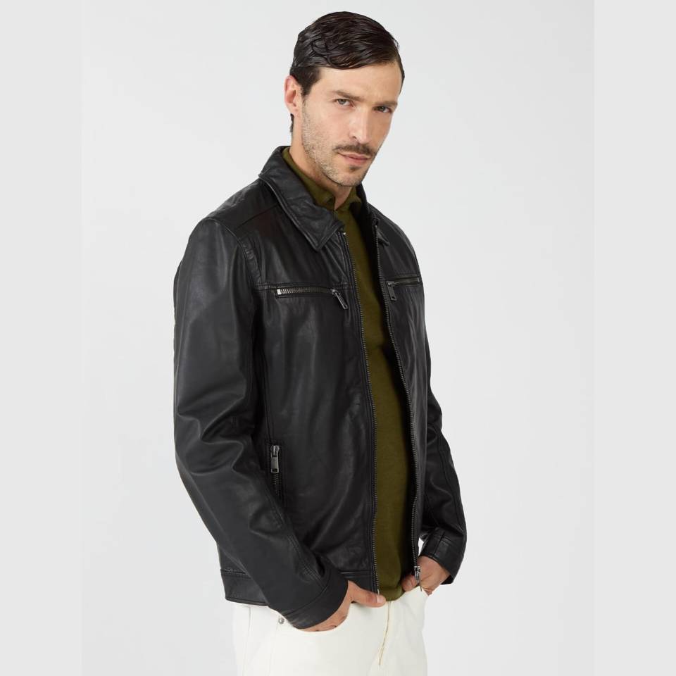 کاپشن چرم مردانه برند Mustang کد 9276218