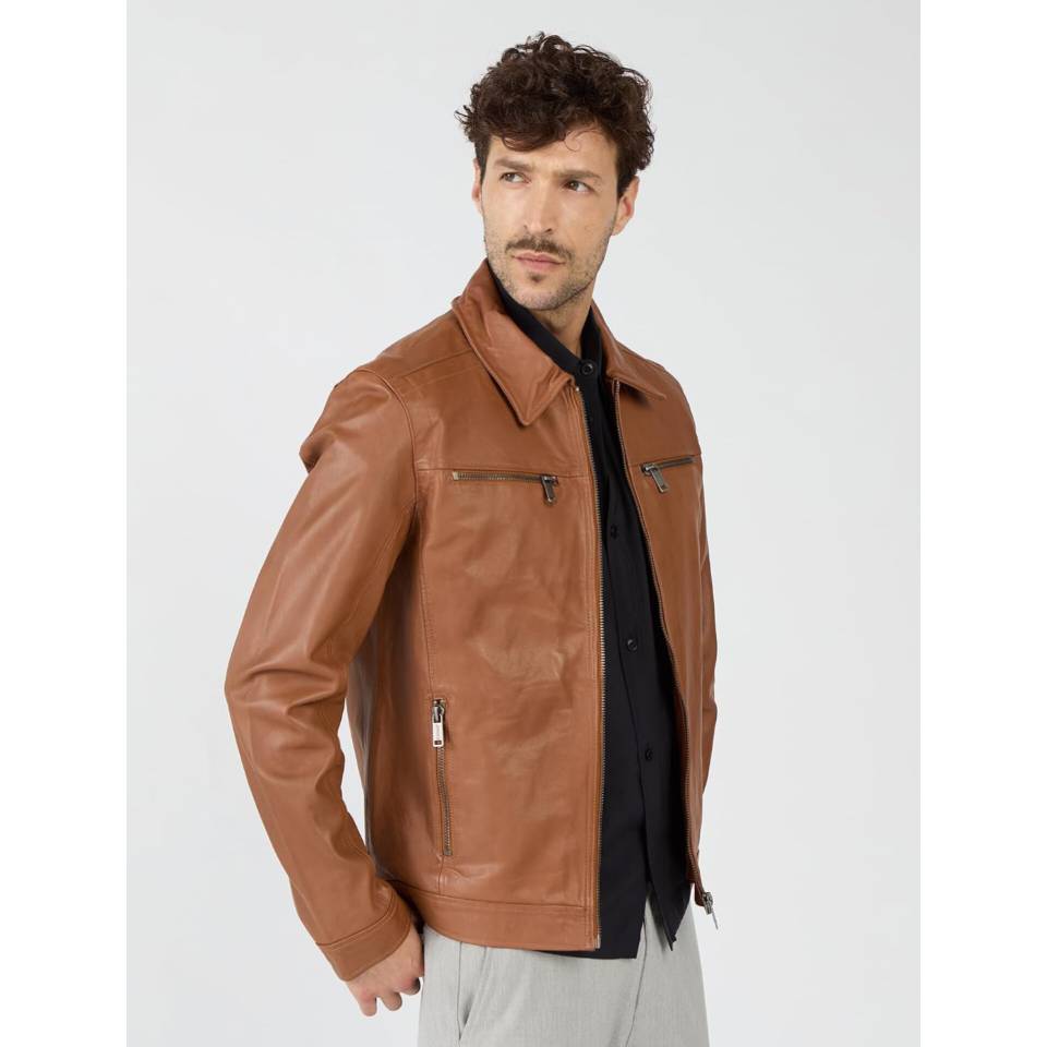 کاپشن چرم مردانه برند Mustang کد 92762182